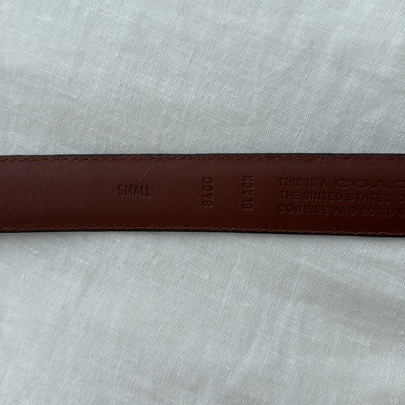Vintage Coach 8400 Black Leather Belt - Picture 4 of 8